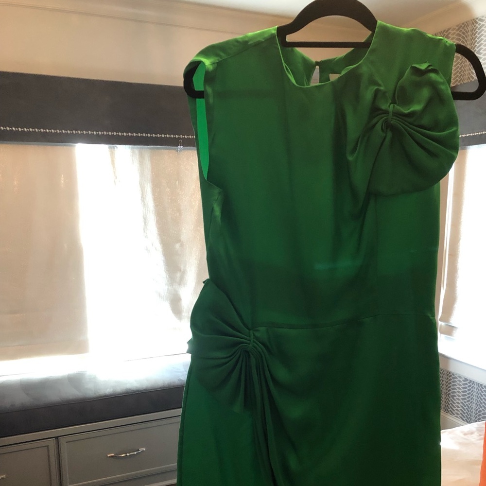 DVF Silk Green Dress